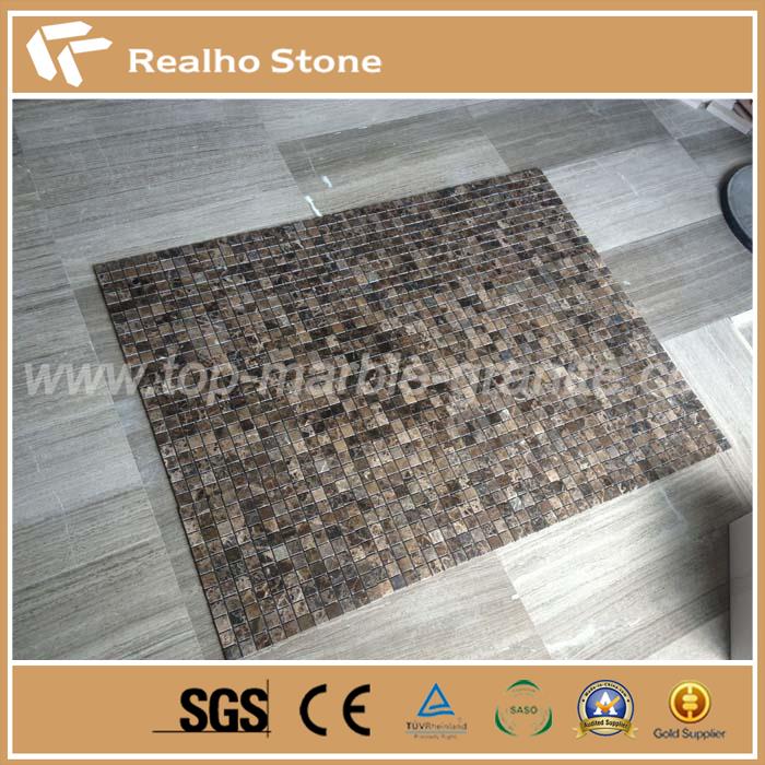 Dark Emperador Marble Bathroom  Mosaics