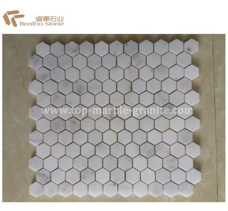 white marble mosaics