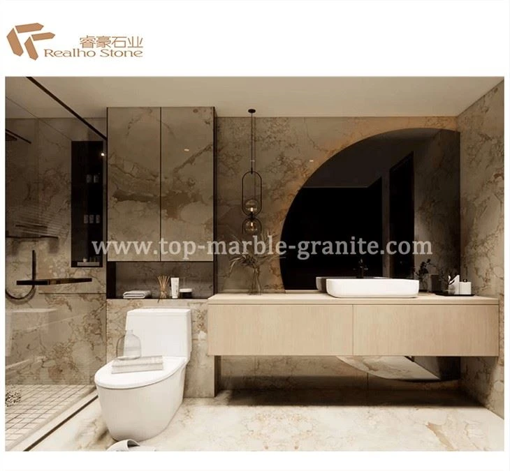 Classic Margaret Beige Marble Slab Polished