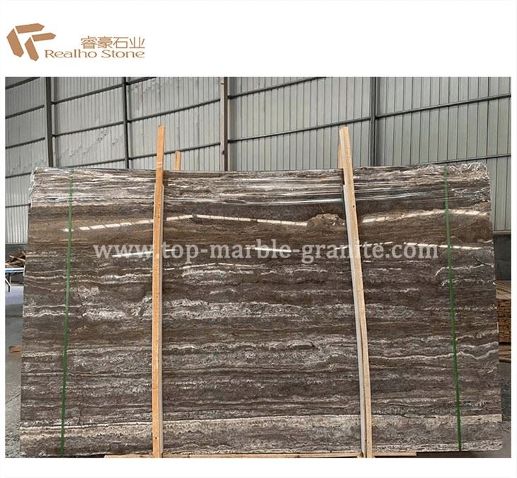 Persian Silver Travertine Slab Polished