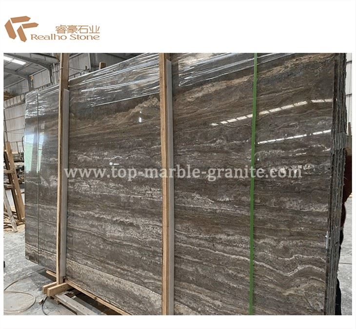 Persian Silver Travertine Slab Polished